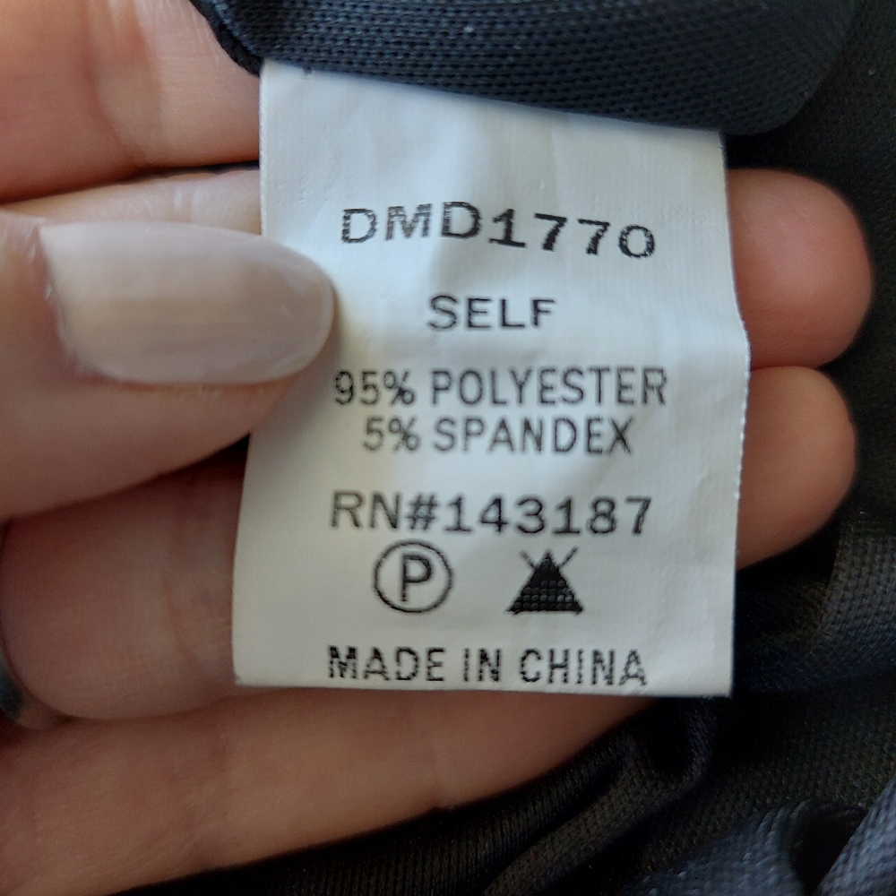 Dance & Marvel Solid Black Lbd Stretch Cutout Mid… - image 5